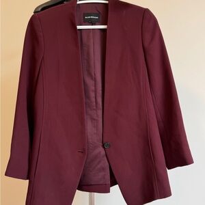 Club Monaco Deep Burgundy Blazer